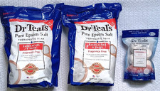 Dr Teal's Pure Epsom Salt Fragrance Free Therapeutic Soak Bath Bombs Lot