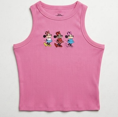 NEW Disney Mickey And Friends Women's Pink Minnie Mouse Tank Small Disney Parks