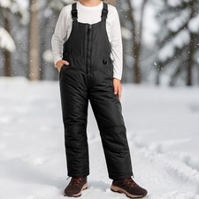 iXtreme Boys Snow Bib Size 10/12 Black Insulated Waterproof Ski Snow Pants NWOT