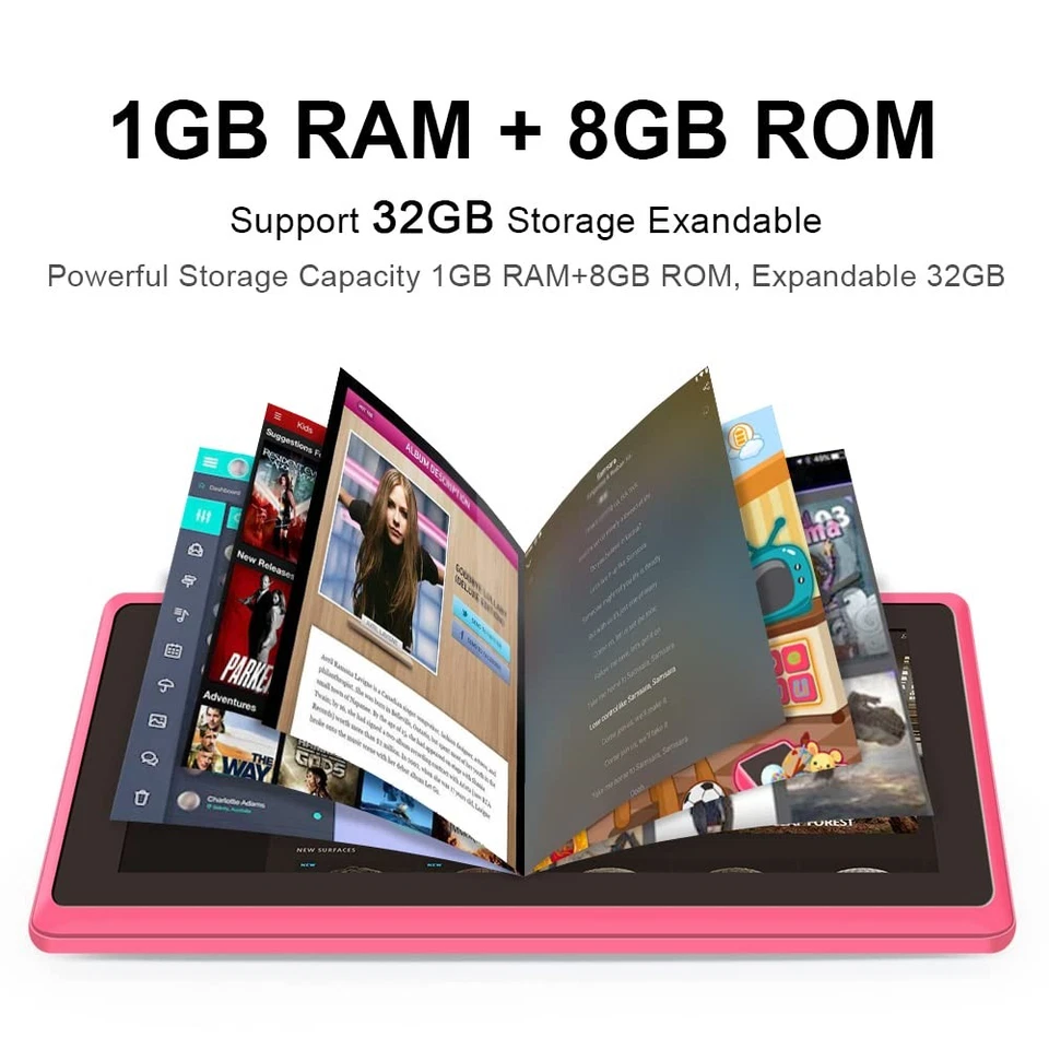 7 Pouces Tablette Tactile Android 5.0 Quad Core Tablet PC 1Go RAM 8Go ROM Dou... - Photo 3/4