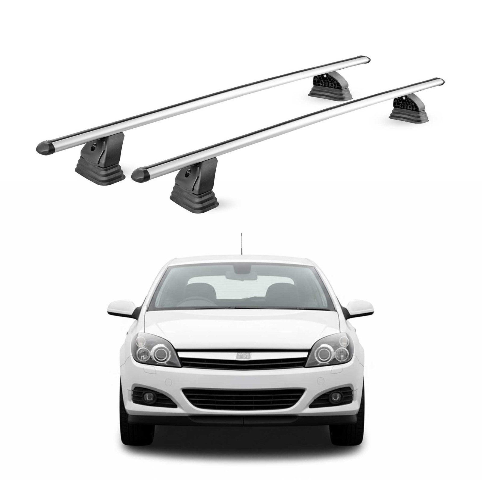 Barres de toit Opel Astra H anti-sifflement en aluminium rigide