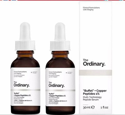 the ordinary ghk cu 3 PACKS Buffet + Copper MULTI Peptides 1% Serum - 1 oz Anti-Aging Buy B12/MIC Shots and aging serum they can Size:1000 mcg/ml - 30 ml (Pack of 4) AHK-Cu