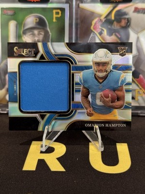 2025 Panini Select Omarion Hampton Jumbo Rookie Patch Silver Prizm