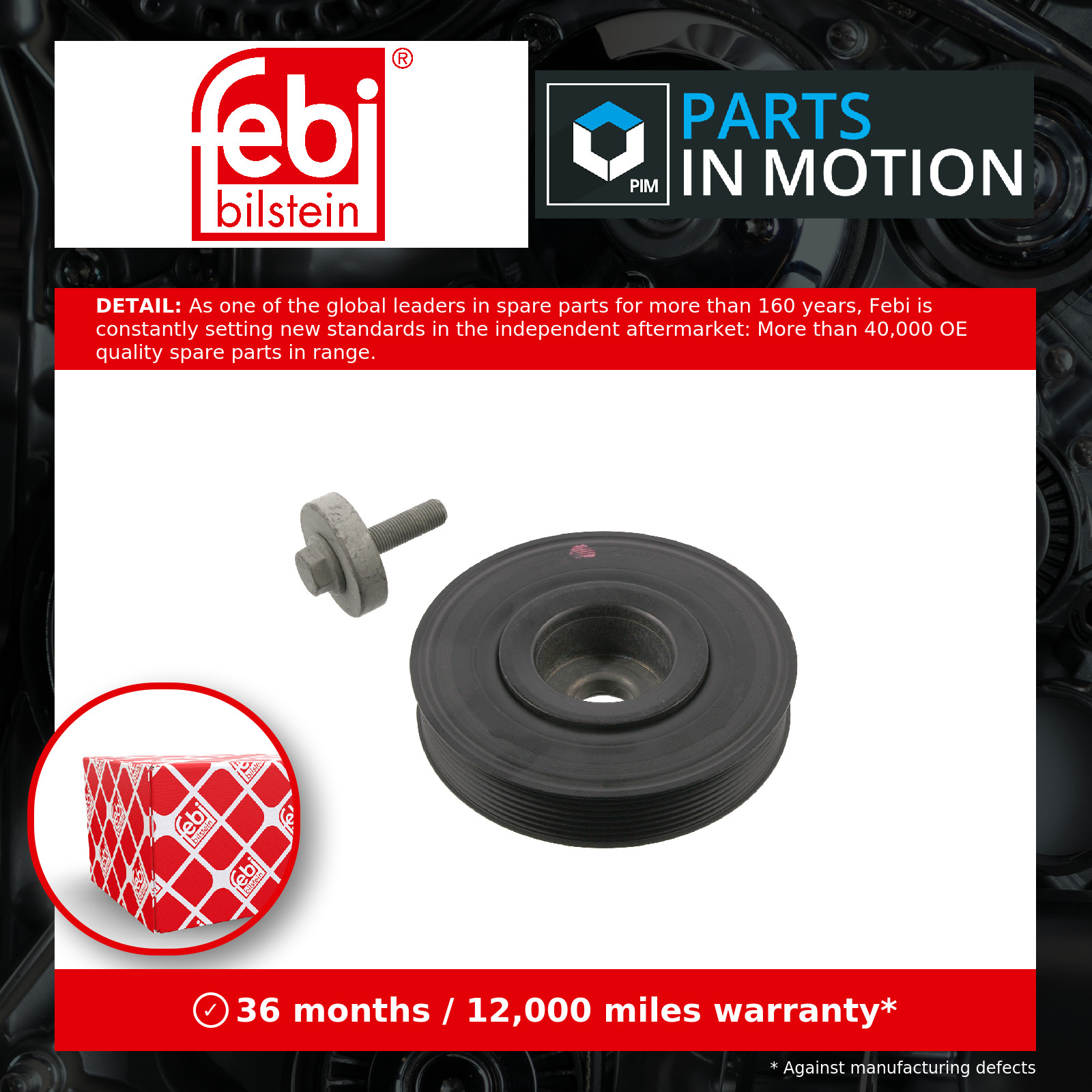 BELT PULLEY CRANKSHAFT 36247 FOR F9Q800/664/758/759/E804/EE804/804/812 1.9L - Image 6