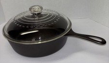Wagner Ware Sidney O 1088 J #8 Cast Iron Chicken Fryer w/C8 Lid RESTORED skillet