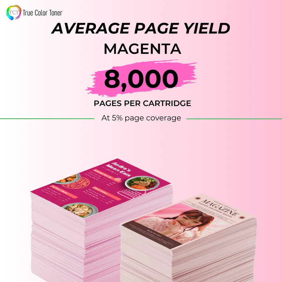 TCT 44059110 For Okidata C810 C830 Magenta Prem Compatible Toner Cartridge - Image 3 of 4