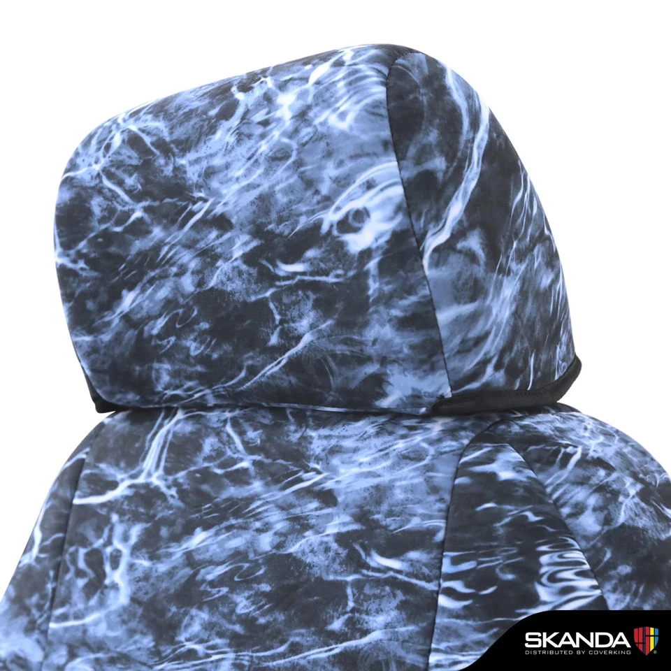 For Lincoln Town Car 99-02 Mossy Oak 2nd Row Elements Bluefin Custom Seat Covers Foto 2 de 4