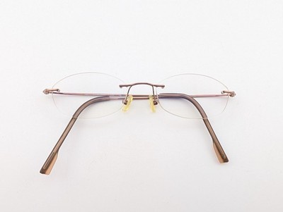 Calvin Klein Eyeglasses, Frames Only, Japan, 535 43, 48-19-140, Metal, Copper