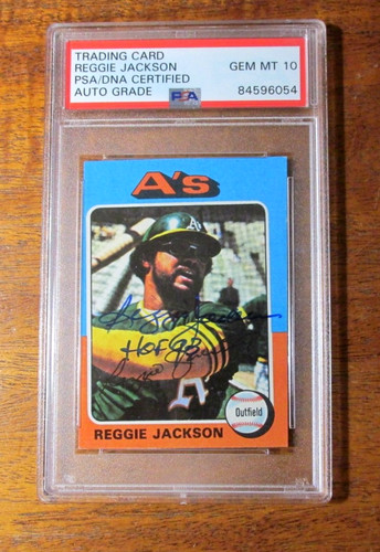 Reggie Jackson #300 1975 Topps Mini card