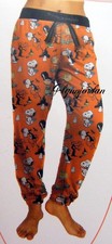 Peanuts HALLOWEEN Woman's Cozy Knit Sleep Lounge Pants Size XL 16-18 New 3/886 