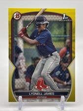 2023 Bowman Lyonell James #BP-118 1st Bowman Paper Yellow /75 SSP Boston Red Sox