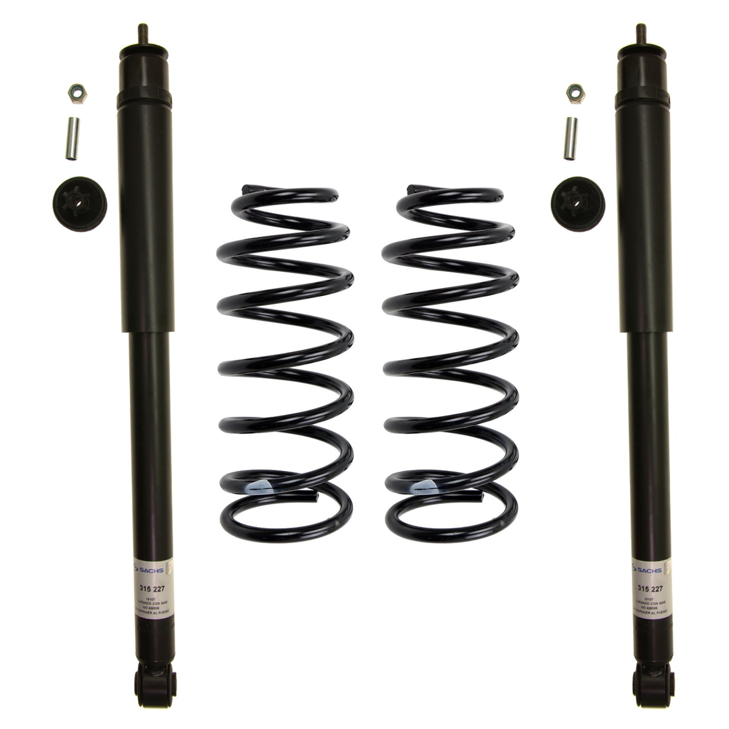 Sachs Rear Shock Absorbers & Lesjofors Coil Springs Kit for Civic 06-11 ...