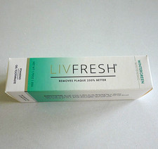 New LivFresh Whitening Gel Toothpaste Wintergreen Foaming Dental Gel 1.75 oz