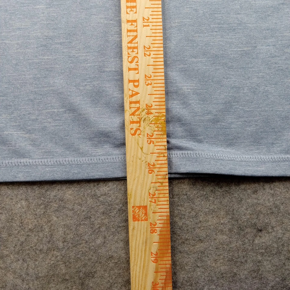 Nike Shirt Mens Medium Swim Dri-Fit Blue Heather Athletic Tee Performance - Image 4 of 4