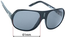SFx Replacement Sunglass Lenses fits Spy Optic Stratos II - 61mm Wide
