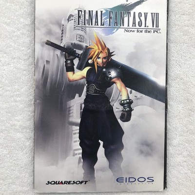 Final Fantasy VII 7 PC CD-ROM Game Squaresoft Eidos Interactive Complete