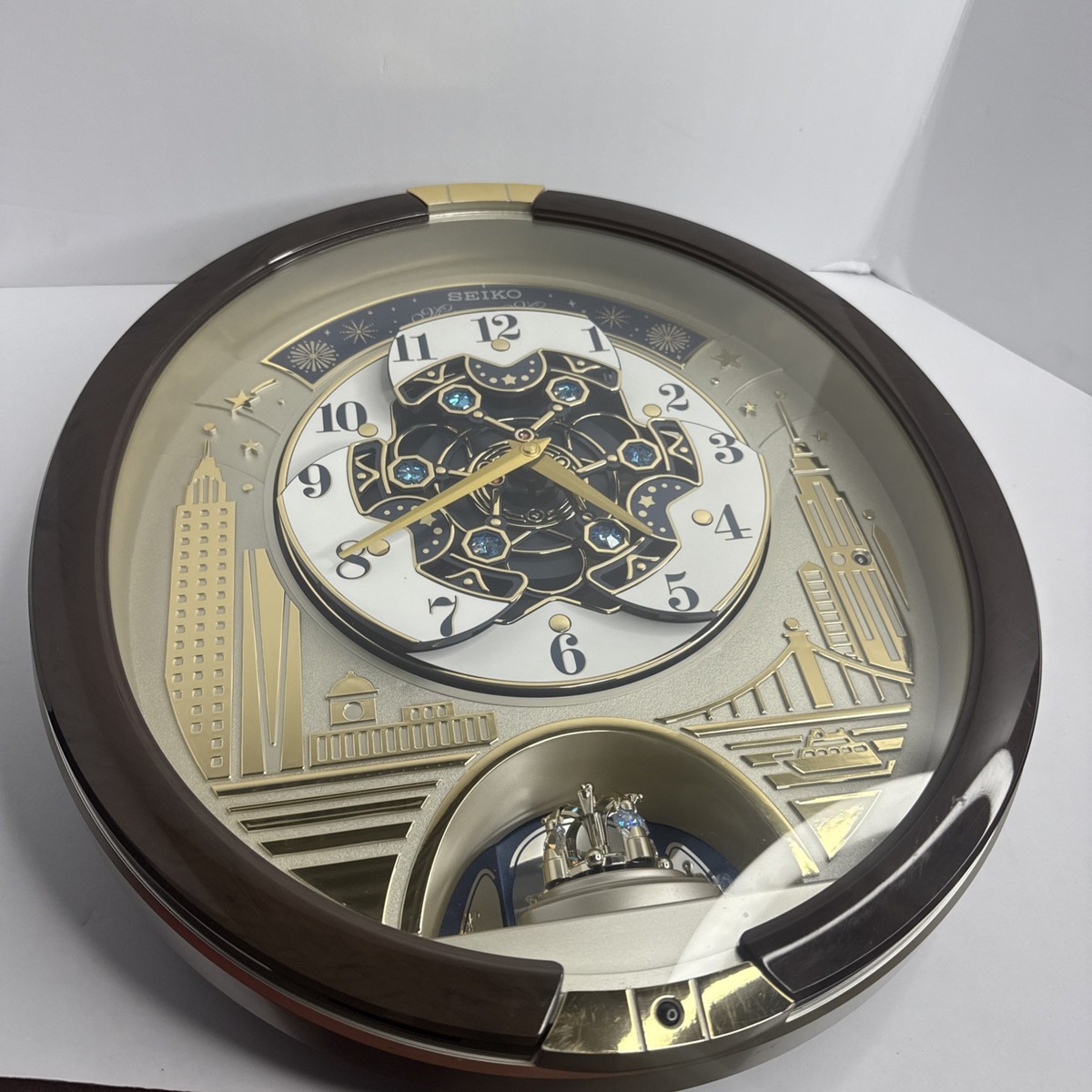 Buy Seiko Swarovski Melody in Motion Wall Clock (QXM382BRH) online