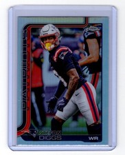 2025 TOPPS CHROME REFRACTOR STEFON DIGGS NEW ENGLAND PATRIOTS #205