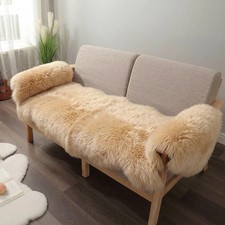 Real Sheepskin Rug Australia Light Brown 2ft x 6ft