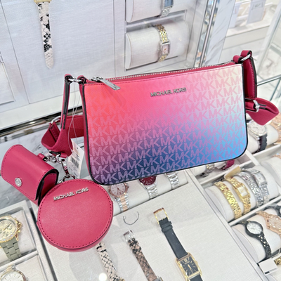 Michael Kors Jet Set Crossbody Bag W Case for Apple AirPods Pro