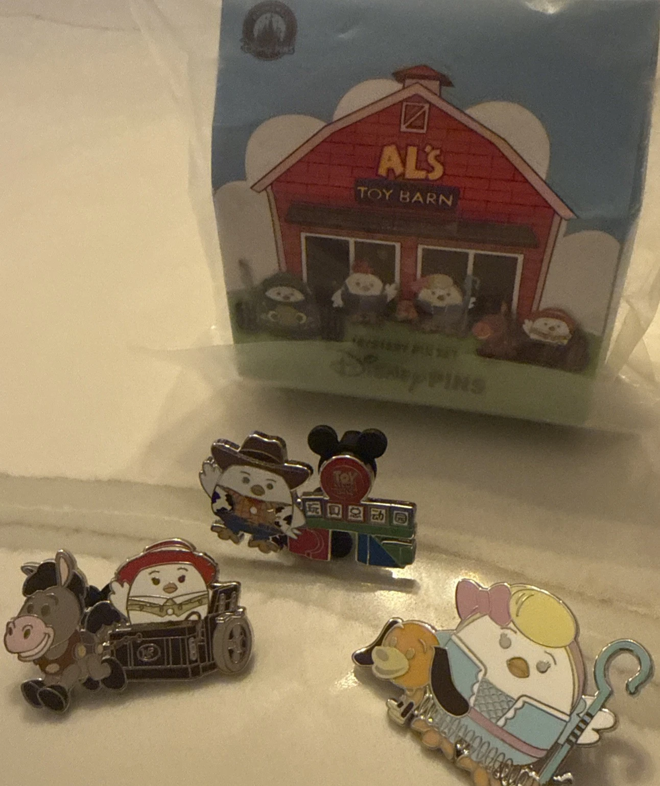 2026 Shanghai Disney Al's Toy Barn Mystery Pin Blind Pack Toy Story 3 Piece