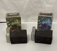 Avon Vintage Homestead Aftershave And Pre Shave Lotion Log Cabin Decanter Set