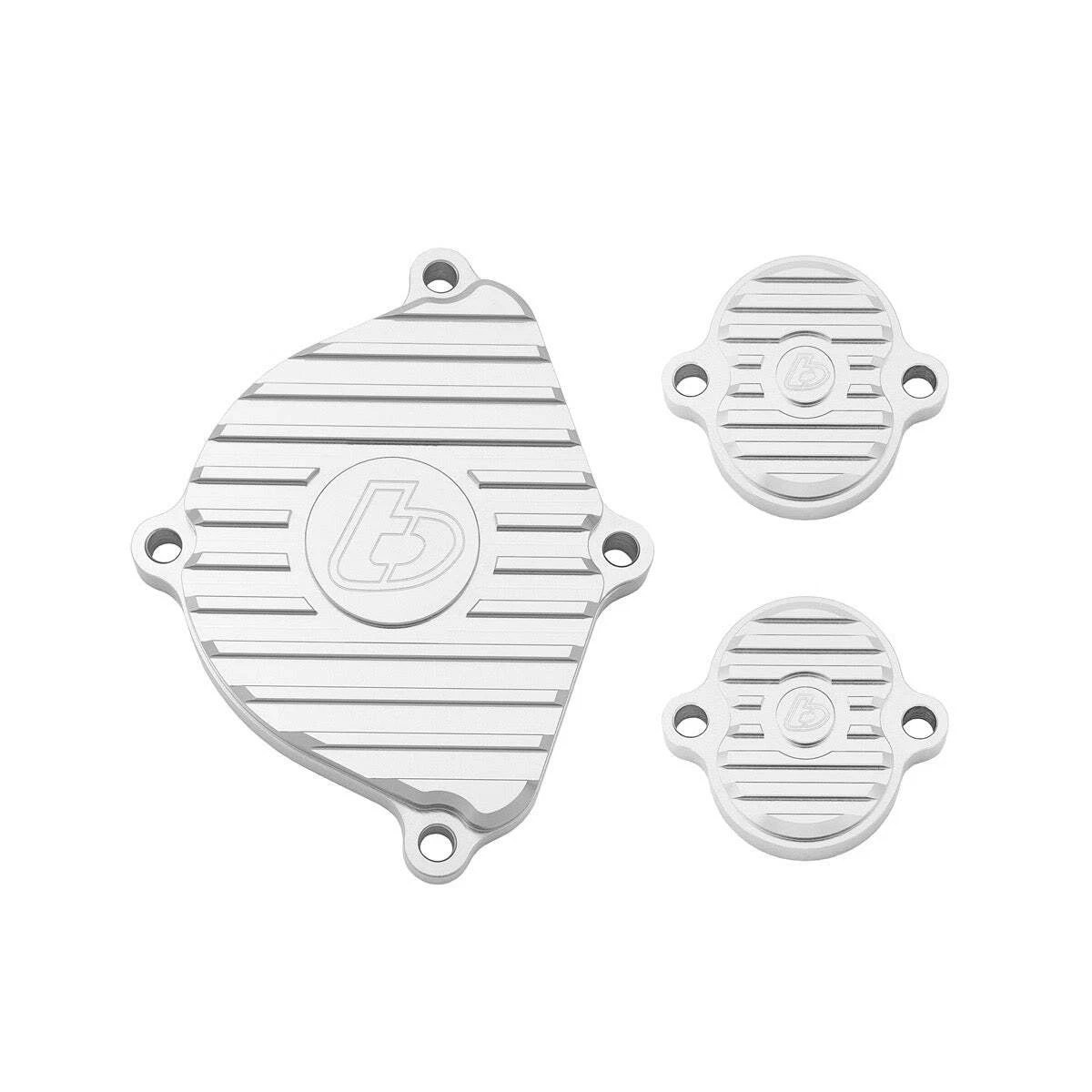 TB Parts Billet Head Cover Set - Silver - All KLX110, Z125, YX150/160 Cylinder H