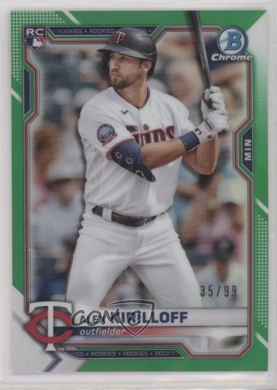 2021 Bowman Chrome Green Refractor 35/99 Alex Kirilloff #3 Rookie RC 0c6