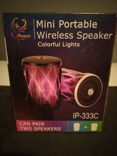 Mini Portable Bluetooth Speaker Wireless, Stereo Bass, USB/TF/FM Mode Iphoenix