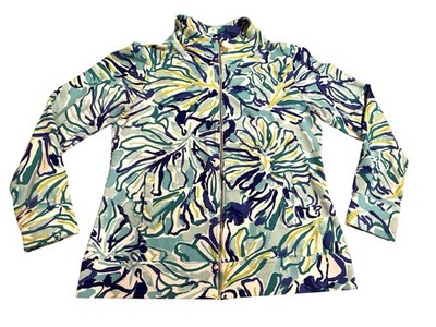 Lilly Pulitzer Reagan zip up Jacket Sz Lg