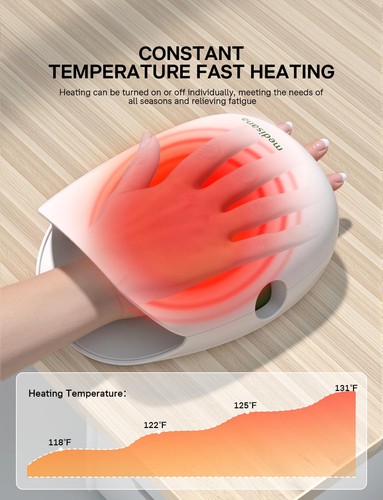 Hand Massager with Heat and Compression & Stretching, Multi-Customize Massage... - Picture 7 of 9