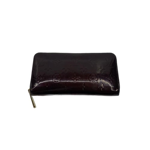 Used LOUIS VUITTON◆Zippy Wallet_Monogram Vernis/Enamel/BRD/Ladies//