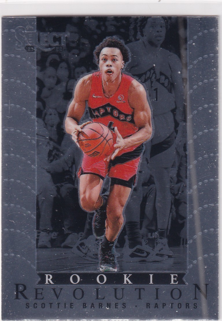 21/22 PANINI SELECT SCOTTIE BARNES RC ROOKIE REVOLUTION INSERT #13