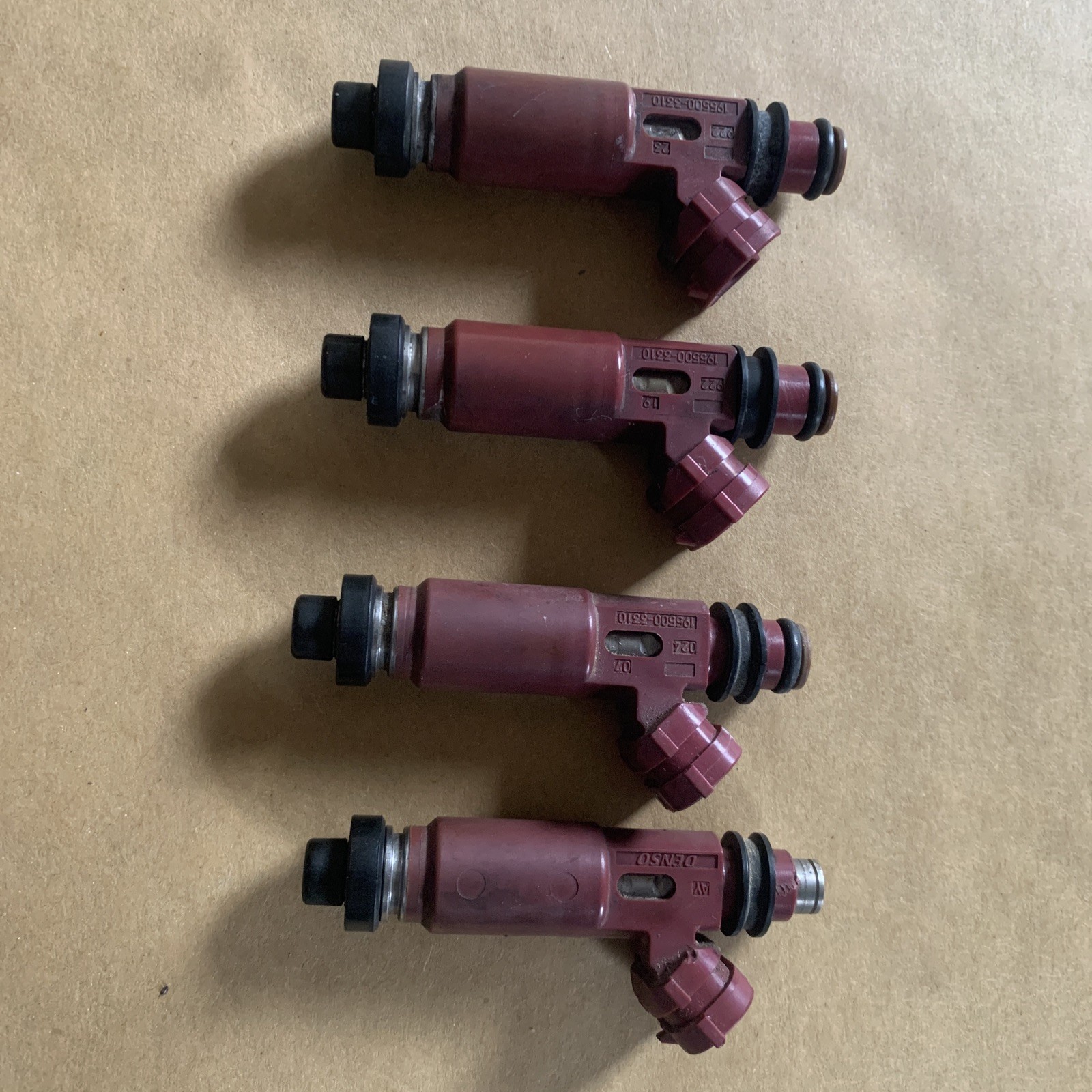 x4 OEM DENSO Fuel Injectors for 1999 2000 Mazda Miata 1.8L 195500-3310 842-12201