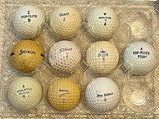 Lot of 10 Vintage Golf Balls 80s 90s Titleist PGA Srixon