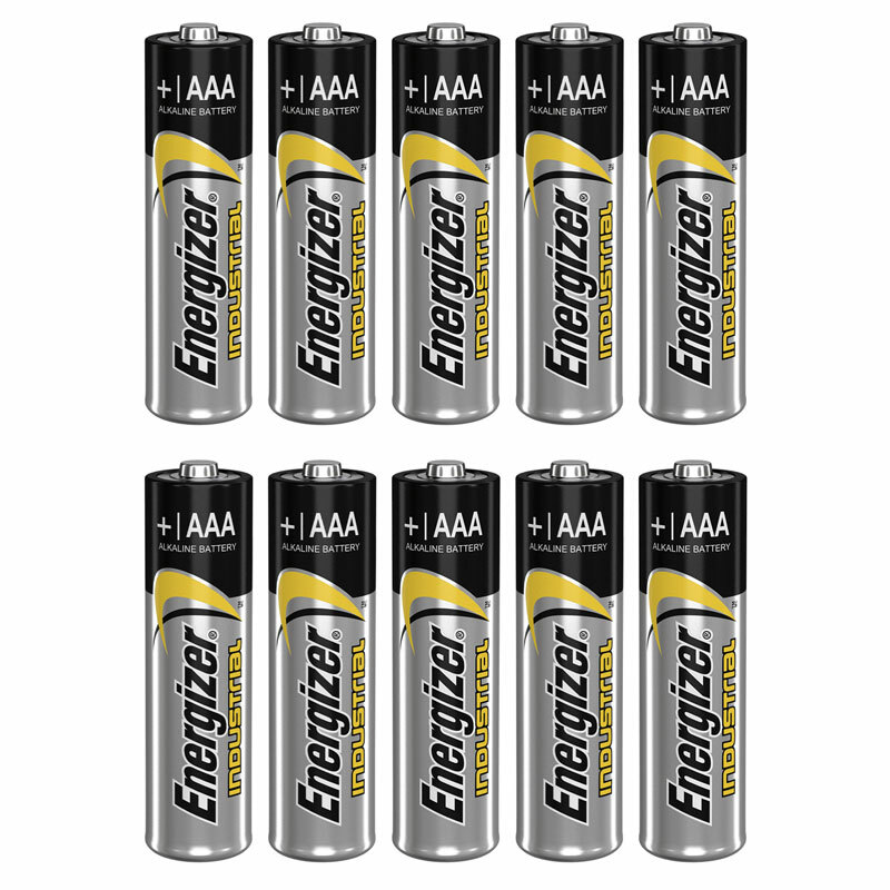 10 Energizer AAA Industrial 1.5V LR03 Batteries Bulk Pack-image