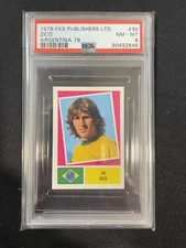 1978 FKS Publishers Limited Zico #30 graded PSA 8 NM-MT - Argentina 78 *Low Pop*