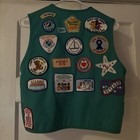 Vintage Girl Scouts Vest With Badges And Pins Size Large 🔥🔥 — photo 7