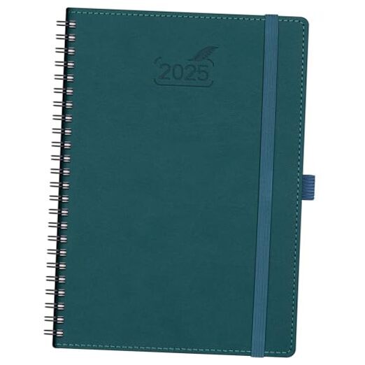 2025 Planner Daily Weekly & Monthly Spiral Bound 5.8