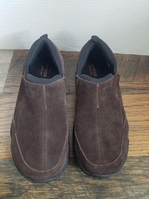 suede crocs mens