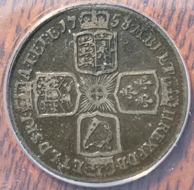 ANACS Graded VF 20 1758 Great Britain Shilling George II | eBay