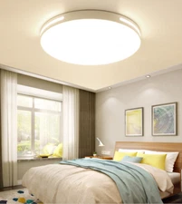 LED Panel Ceiling Light Ultra Thin Flush Mount Kitchen Home Kitchen Fixture Lamp