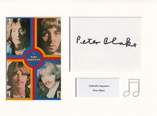 PETER BLAKE AUTHENTIC SIGNED A4 MOUNTED DISPLAY RACC [14477]