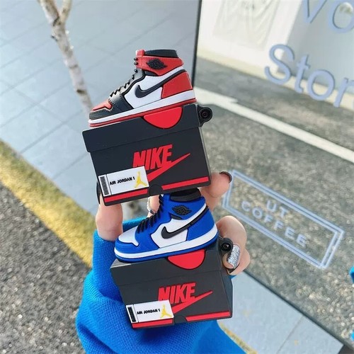 Nike Air Jordan Apple Airpod Case Covers 1st/2nd/3rd/Pro Gen + Keyring/Freshener - Picture 10 of 41