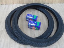 New PAIR of 20" BMX Bicycle Slick BLACK Street Tires  Tubes 20X1.95