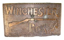 Winchester Repeating Arms 1970 s Brass Belt Buckle