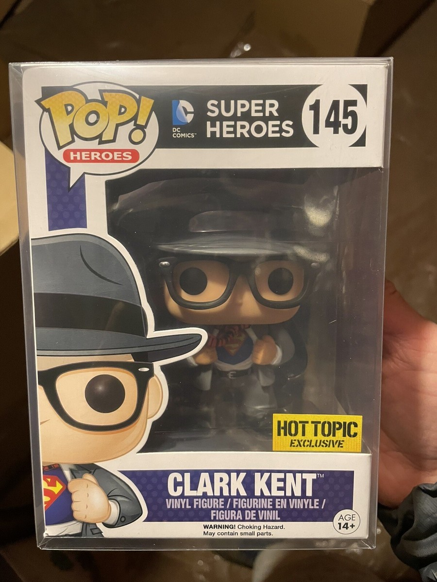 Funko Pop! Clark Kent Superman Hot Topic Exclusive Vaulted New Protector 145