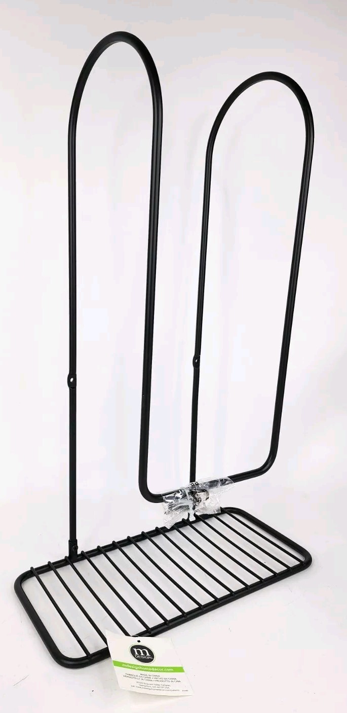 Rack Holder With Storage Shelf For Bathroom,black