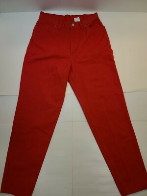 Faded Glory Womens 12 Red Jeans W28 L31