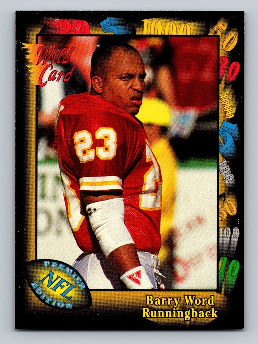 Barry Word 1991 Wild Card #26 Kansas City Chiefs Football Card | eBay